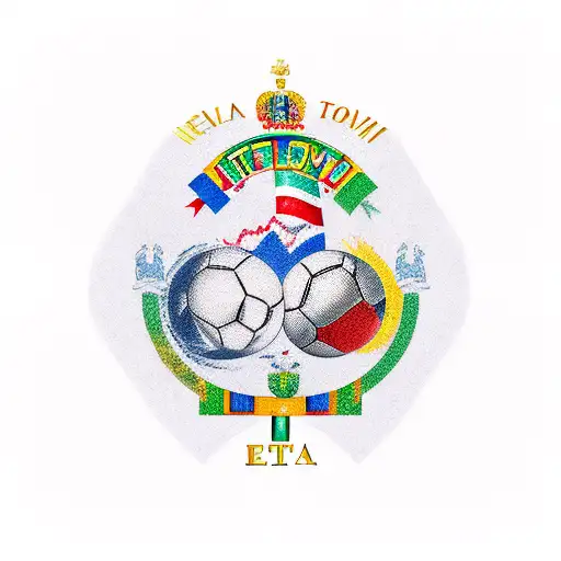 Italy and argentina tattoo design idea