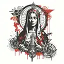 Our Lady of Fatima tattoo design idea