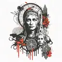Our Lady of Fatima tattoo design idea