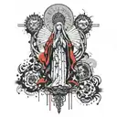 Our Lady of Fatima tattoo design idea