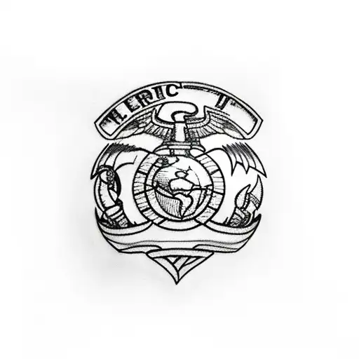 USMC tattoo design idea