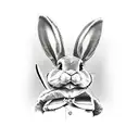 playboy bunny getting its head cut off tattoo design idea