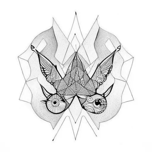 soulmates tattoo design idea