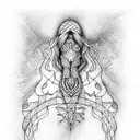 elden ring ranni tattoo design idea