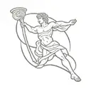 Roman/greek mythology statue tattoo design idea