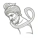 Roman/greek mythology statue tattoo design idea