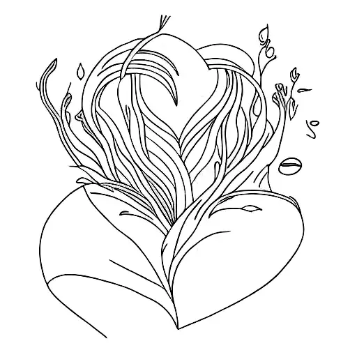 Crying Heart tattoo design idea