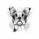 Boston terrier  tattoo design idea