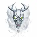 666 with 18 demon tattoo design idea