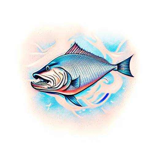 Saltwater Redfish tattoo design idea