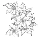 tiger lily underground style tattoo design idea