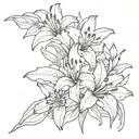tiger lily underground style tattoo design idea