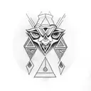 illuminati tattoo design idea