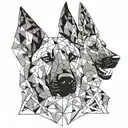 belgian malinois tattoo design idea