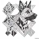 belgian malinois tattoo design idea