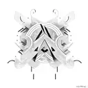 Black band with negative writing of the name Lesley tattoo design idea