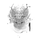 struggle with mental illness tattoo design idea