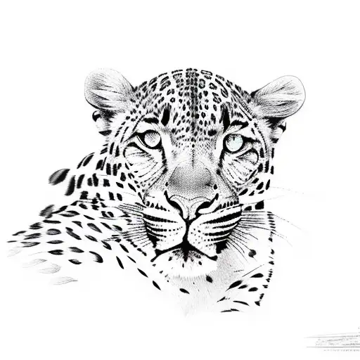 leopard tattoo design idea