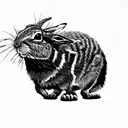 a black-tailed jackrabbit tattoo design idea