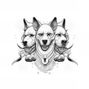cerberus tattoo design idea