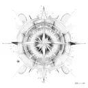 astronomical flash tattoo design idea