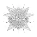 astronomical flash tattoo design idea