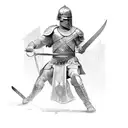 gladiator with sword tattoo design idea