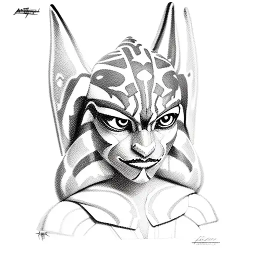 Ahsoka Tano tattoo design idea