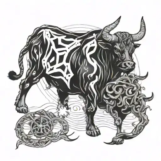 cancer taurus protecting Aquarius tattoo design idea