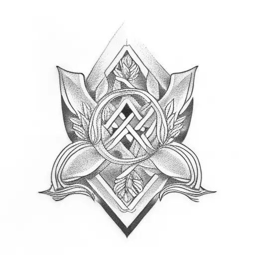 laurel wreath tattoo design idea