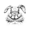 chicks and bunnies tattoo design idea