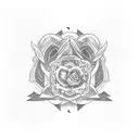 grandparents  tattoo design idea