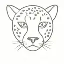 cheetah face tattoo design idea