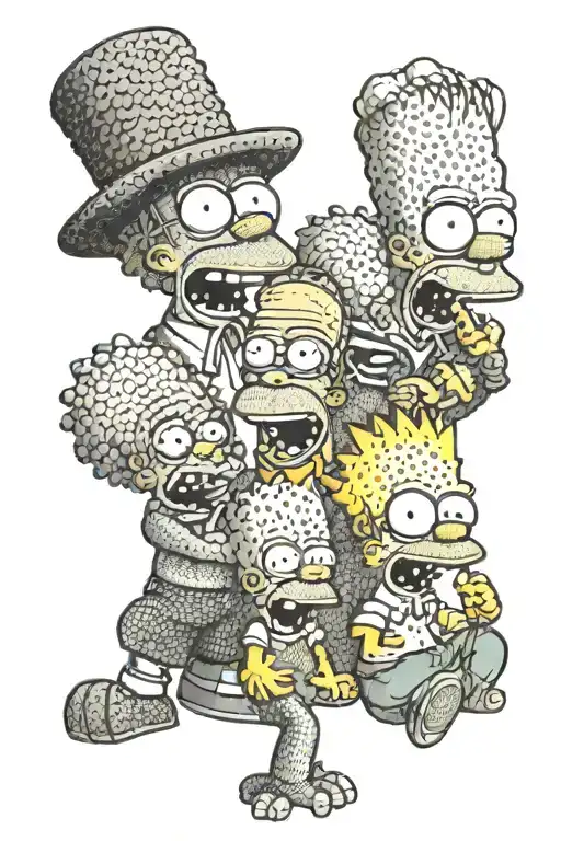 simpsons tattoo design idea