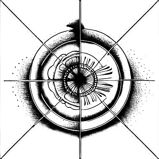 da vinci inspired art tattoo design idea