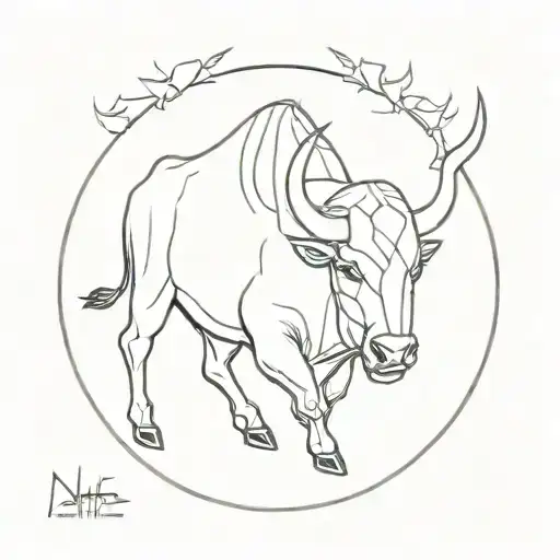 Nantes with flying bison tattoo design idea