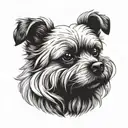 maltese dog tattoo design idea