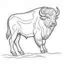 maltese bison flying tattoo design idea