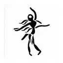 Dance with massage tattoo design idea