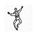 Dance with massage tattoo design idea