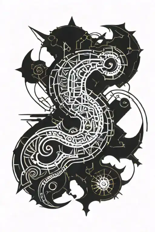 dark souls 3 eclipse tattoo design idea