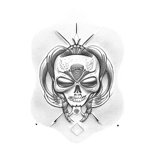 Black Widow tattoo design idea