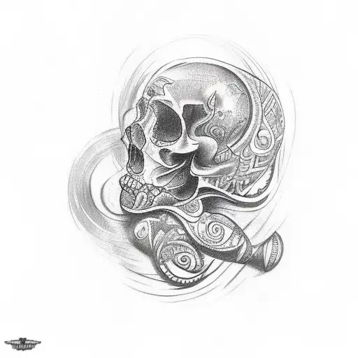 Tribal tattoo across full right  arm with  'temere me perche Sono locchio  e la spada written ' across hand,  tattoo design idea