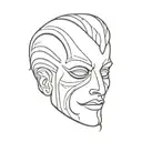 phantom oft the opera mask tattoo design idea