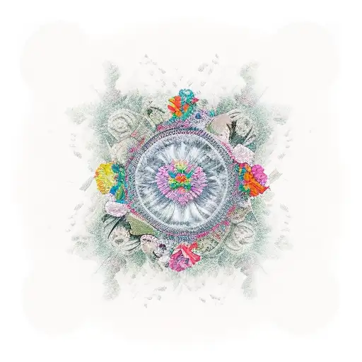 An intricate collage of photos capturing precious memories tattoo design idea