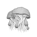 tree root mycelium network human connection tattoo design idea