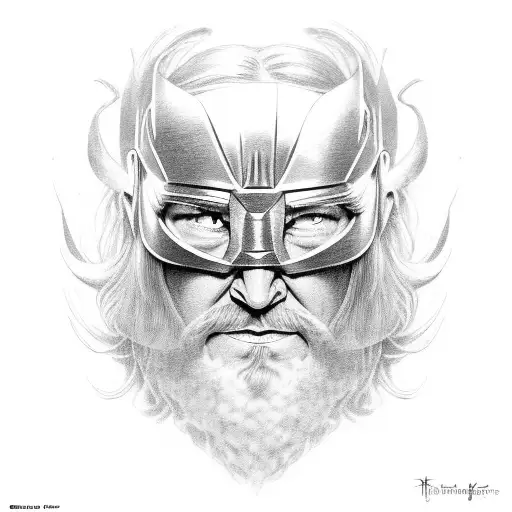 Thor wrestling old age, old Norse style, borre style,  tattoo design idea