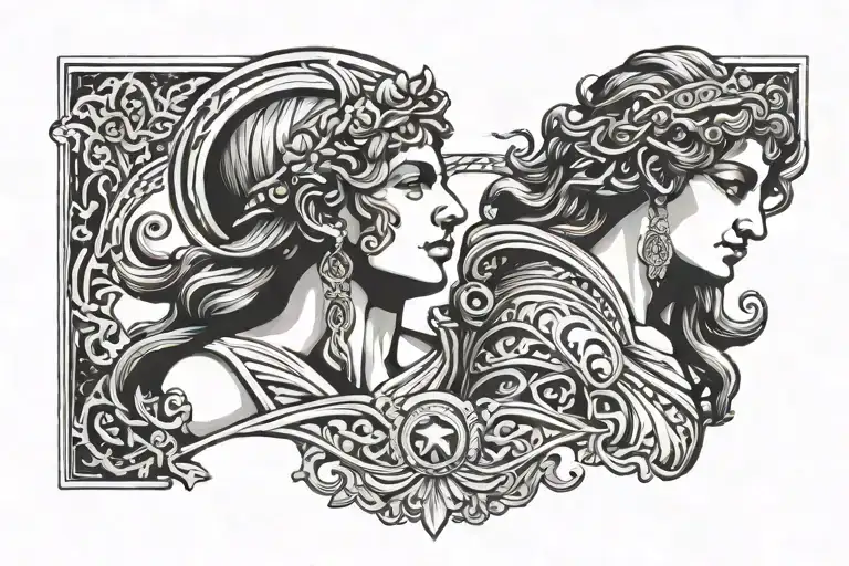 Arm band tattoo with greek mythology tattoo design tattoo design idea