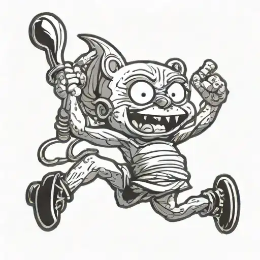 Stewie Griffin cook shows fuck tattoo design idea