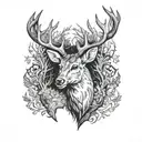 deer hunter tattoo design idea
